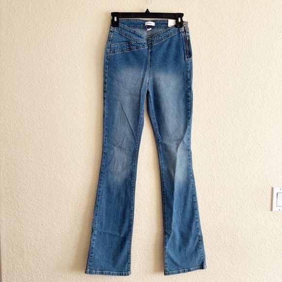 Forever 21 Blue Flare & Wide Leg Jeans - Picture 1 of 12